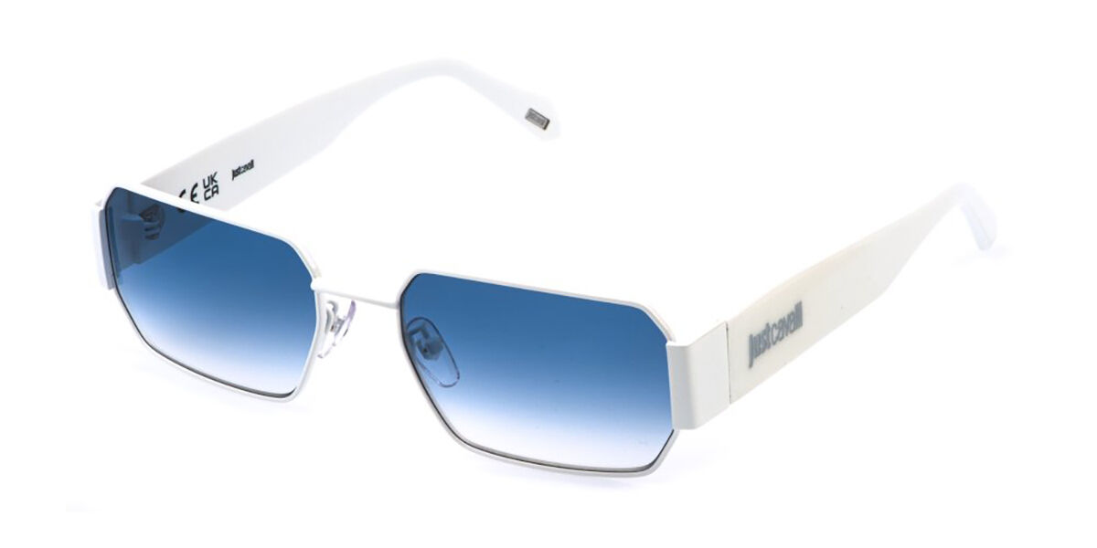 Just Cavalli SJC199 0280, White frame, Blue Gradient lenses