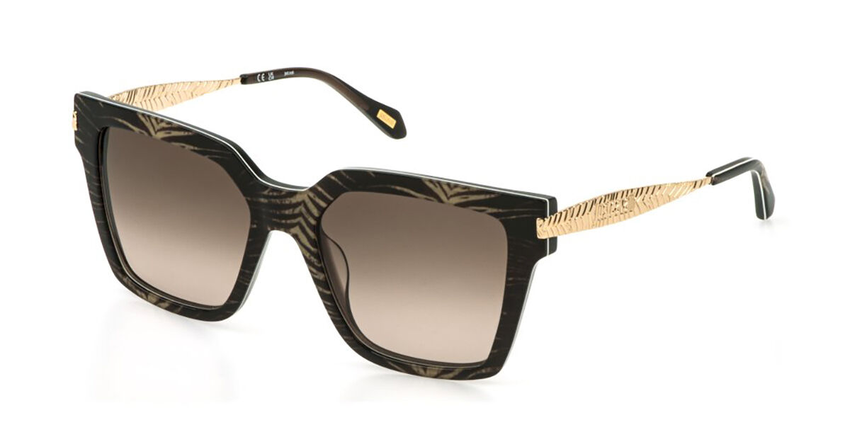 Just Cavalli SJC201 0AT6, Brown frame, Brown Gradient Brown lenses