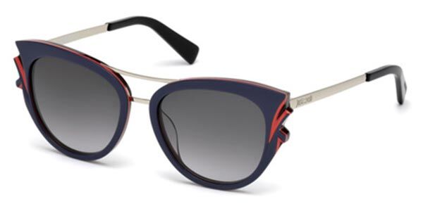 Just Cavalli JC 751S 92B, Blue frame, Grey lenses