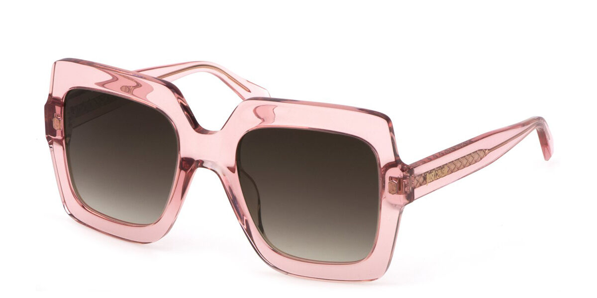 Just Cavalli SJC023 06M5, Pink frame, Gradient Brown lenses