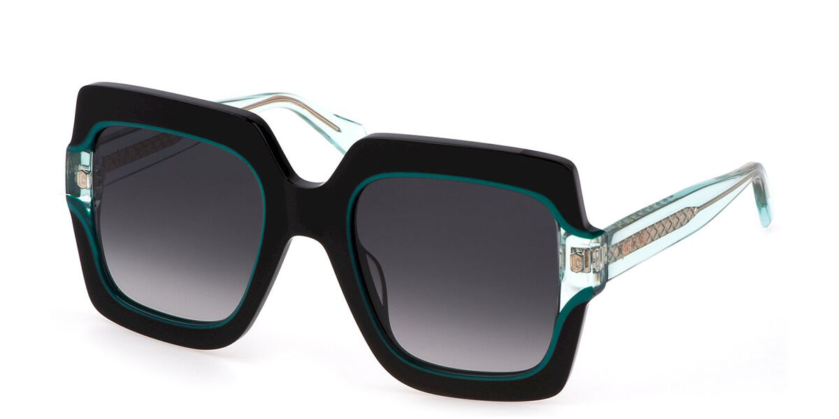 Just Cavalli SJC023V 07M4, Green frame, Gradient Grey lenses