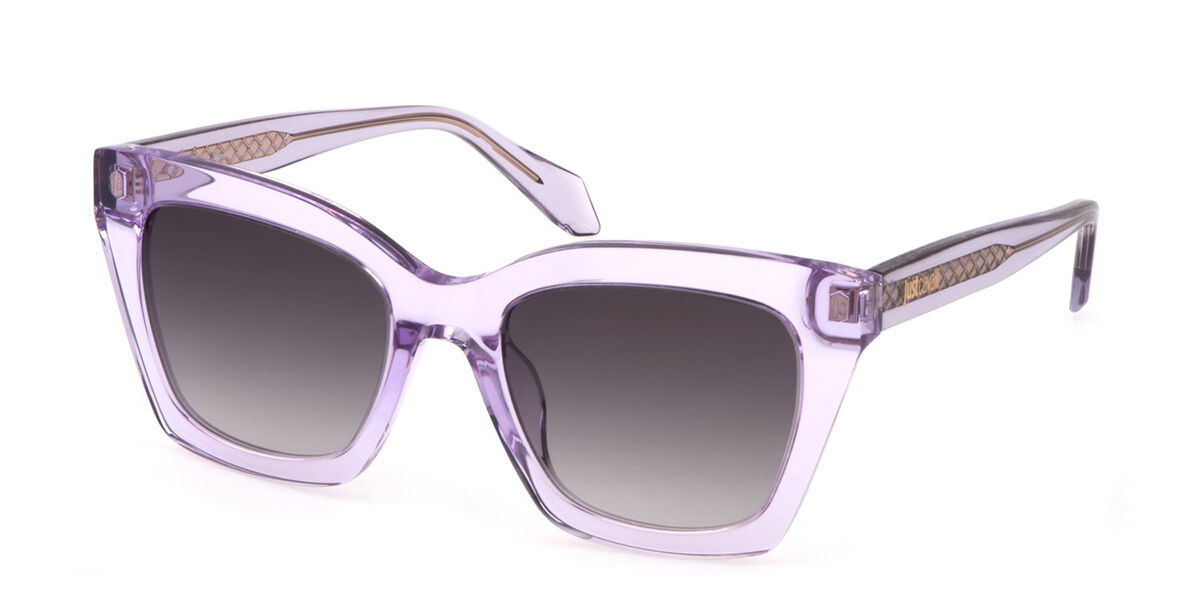 Just Cavalli SJC024 06SC, Purple frame, Gradient Grey lenses