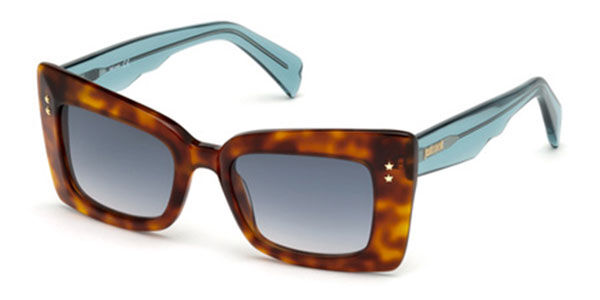 Just Cavalli JC 819S 53W, Tortoiseshell frame, Blue lenses
