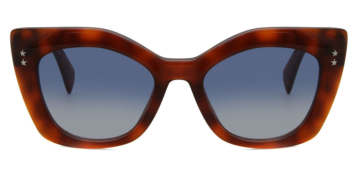 Just Cavalli JC 820S 54W, Tortoiseshell frame, Blue lenses