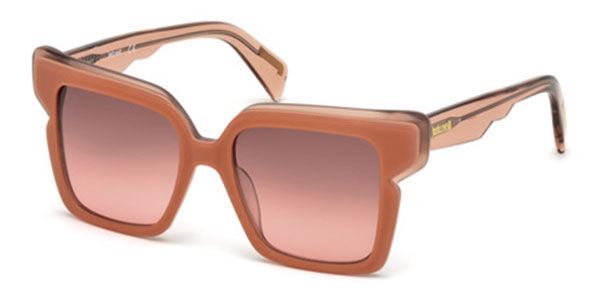 Just Cavalli JC 823S 74T, Pink frame, Red lenses