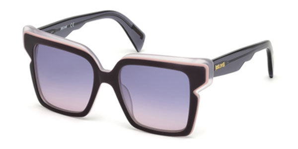 Just Cavalli JC 823S 92Z, Blue frame, Purple lenses
