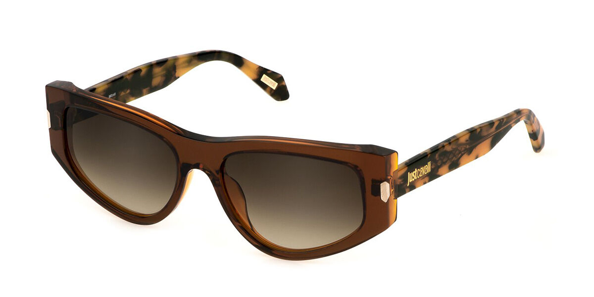 Just Cavalli SJC034 06X5, Brown frame, Gradient Brown lenses