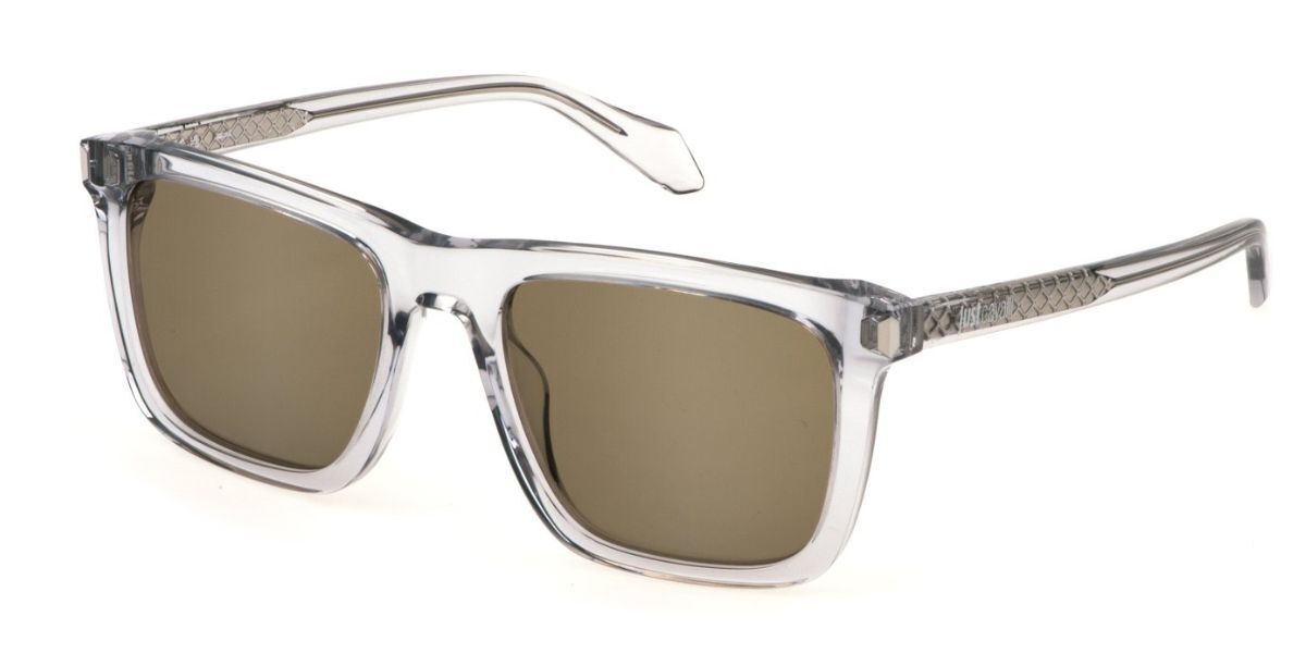 Just Cavalli SJC035 06A7, Grey frame, Brown lenses