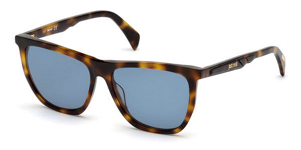 Just Cavalli JC 837S 52V, Tortoiseshell frame, Blue lenses