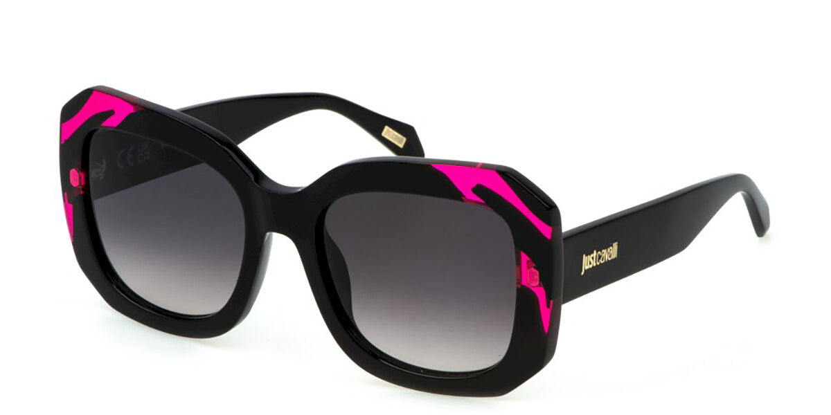 Just Cavalli SJC085 09P2, Black frame, Gradient Smoke Grey lenses