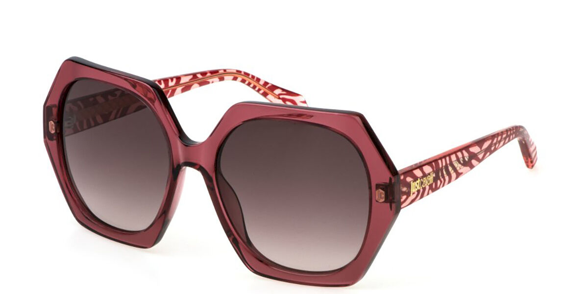 Just Cavalli SJC087V 01CK, Burgundy frame, Gradient Brown lenses