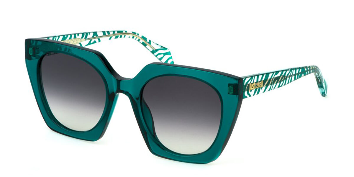 Just Cavalli SJC088V 0998, Green frame, Gradient Smoke Grey lenses