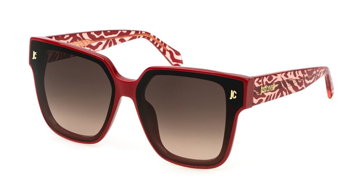 Just Cavalli SJC089V 02GH, Red frame, Gradient Brown lenses