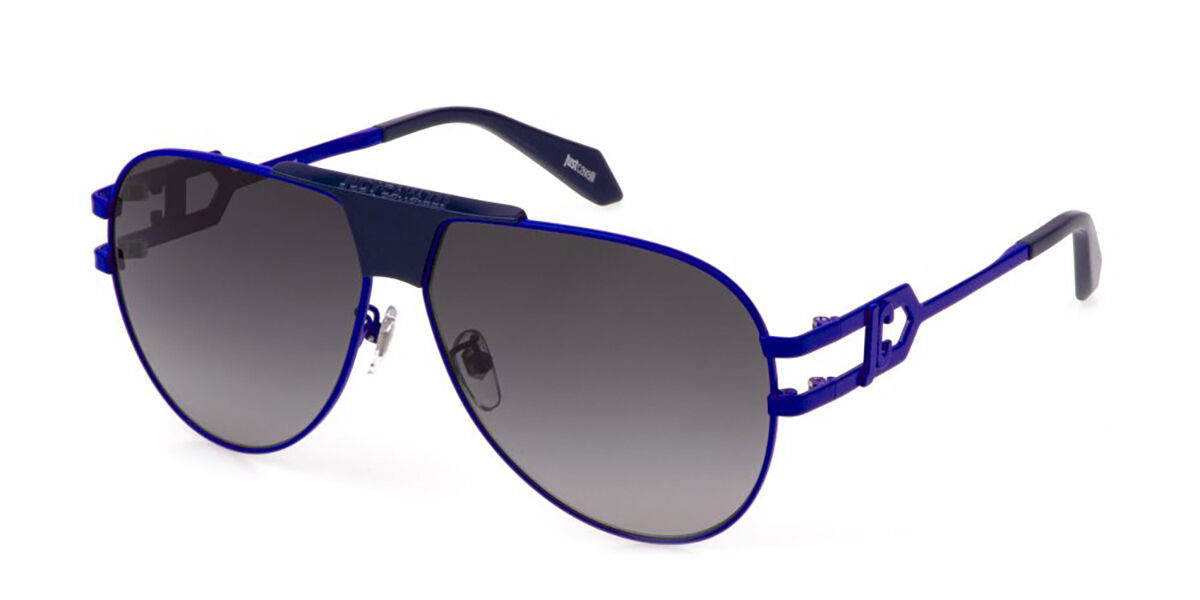 Just Cavalli SJC095 01HR, Blue frame, Gradient Smoke Grey lenses
