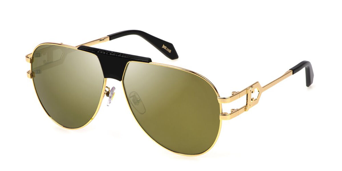 Just Cavalli SJC095 300G, Gold frame, Brown Gold Mirror lenses