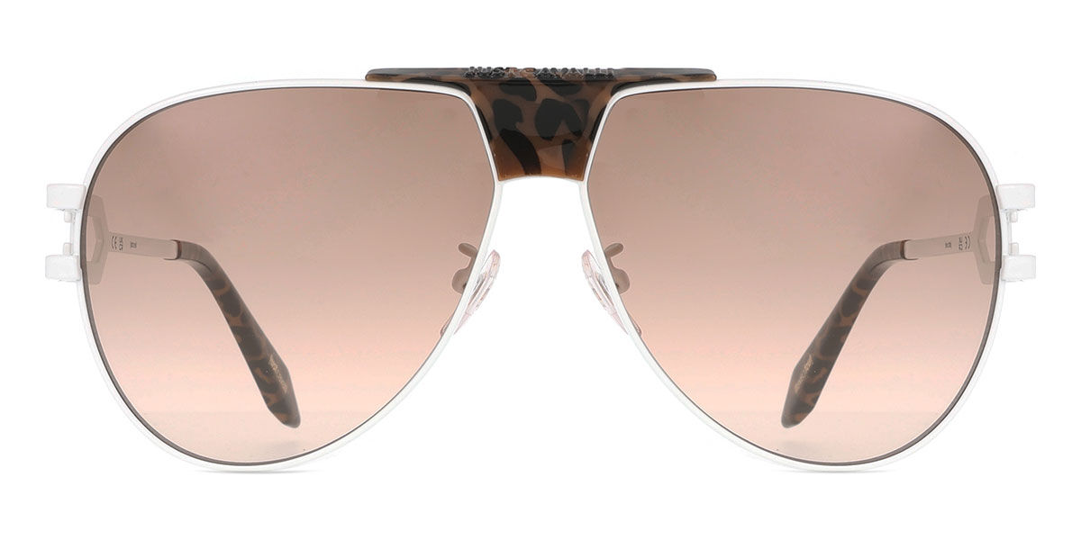 Just Cavalli SJC095 0280, White frame, Brown Gradient Brown lenses
