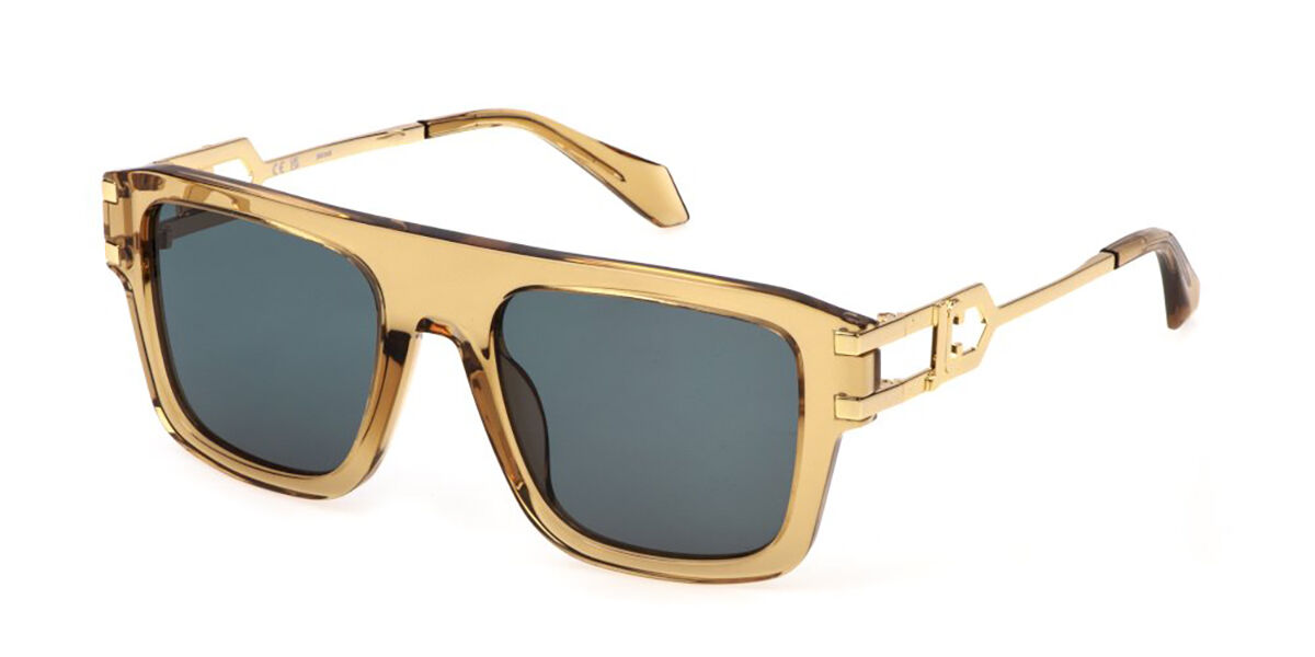 Just Cavalli SJC096 0913, Brown frame, Grey/Green lenses