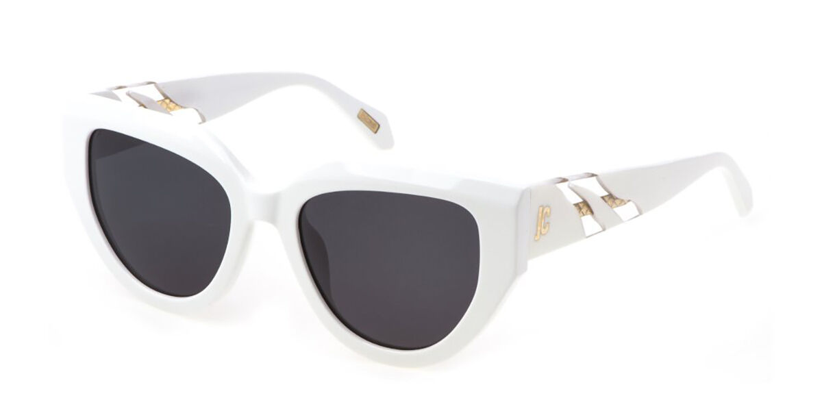 Just Cavalli SJC086V 0847, White frame, Smoke lenses