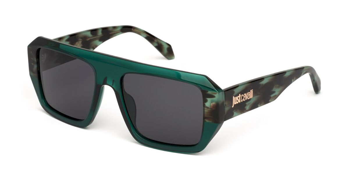 Just Cavalli SJC101V 07LG, Green frame, Smoke Grey lenses