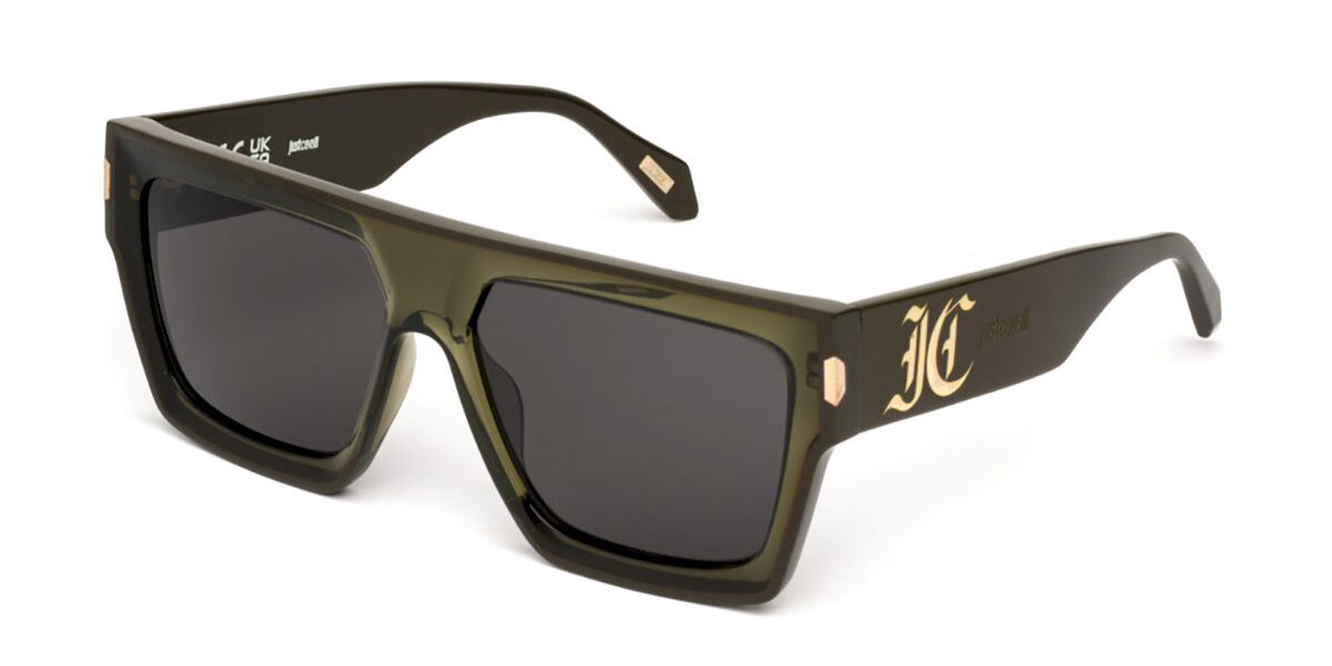 Just Cavalli SJC107V 02GN, Green frame, Smoke Grey lenses