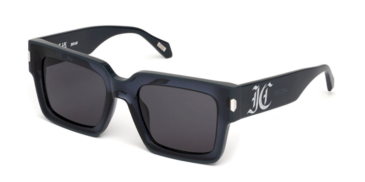 Just Cavalli SJC108V 0W47, Blue frame, Smoke Grey lenses
