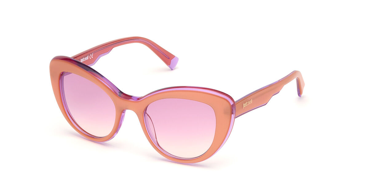 Just Cavalli JC 912S 44Z, Pink frame, Pink Mirror lenses