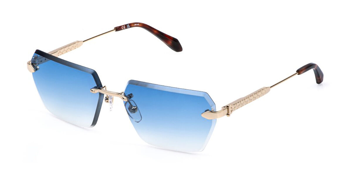Just Cavalli SJC110 300Q, Gold frame, Blue Gradient Blue lenses