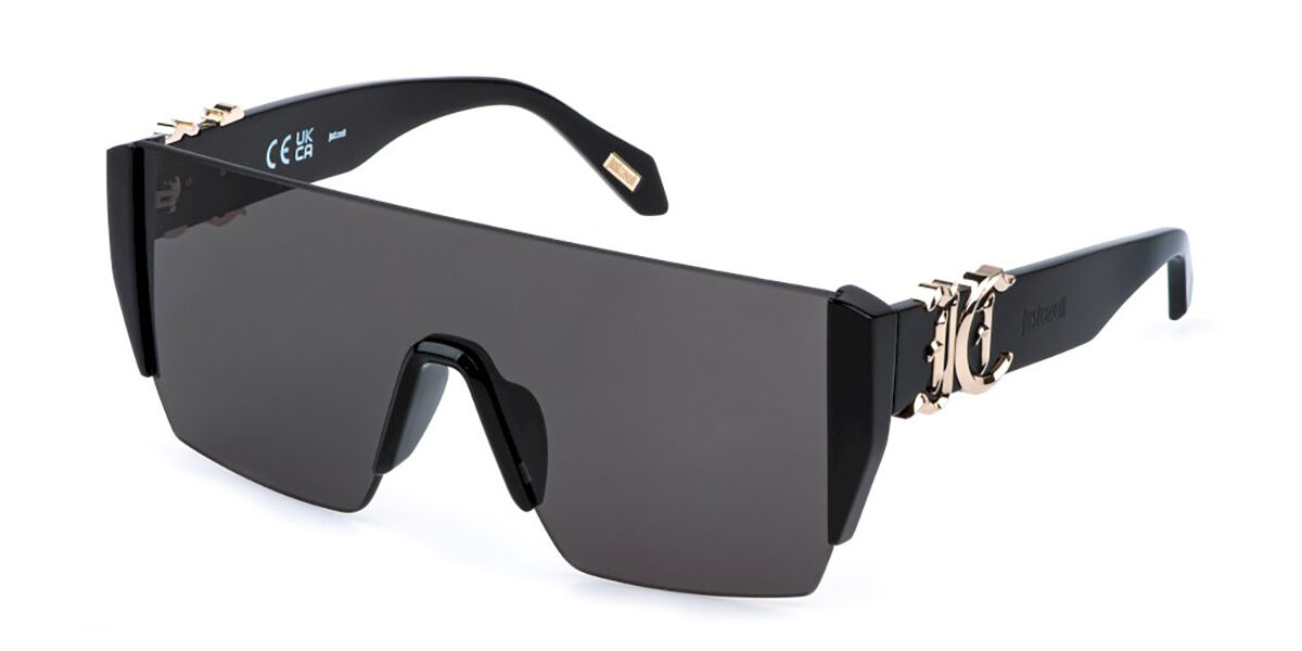 Just Cavalli SJC112 0700, Black frame, Smoke lenses