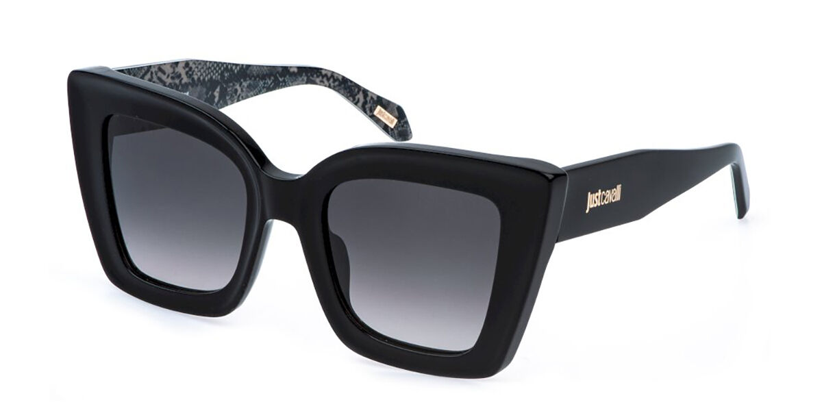 Just Cavalli SJC142 0700, Black frame, Smoke Gradient lenses