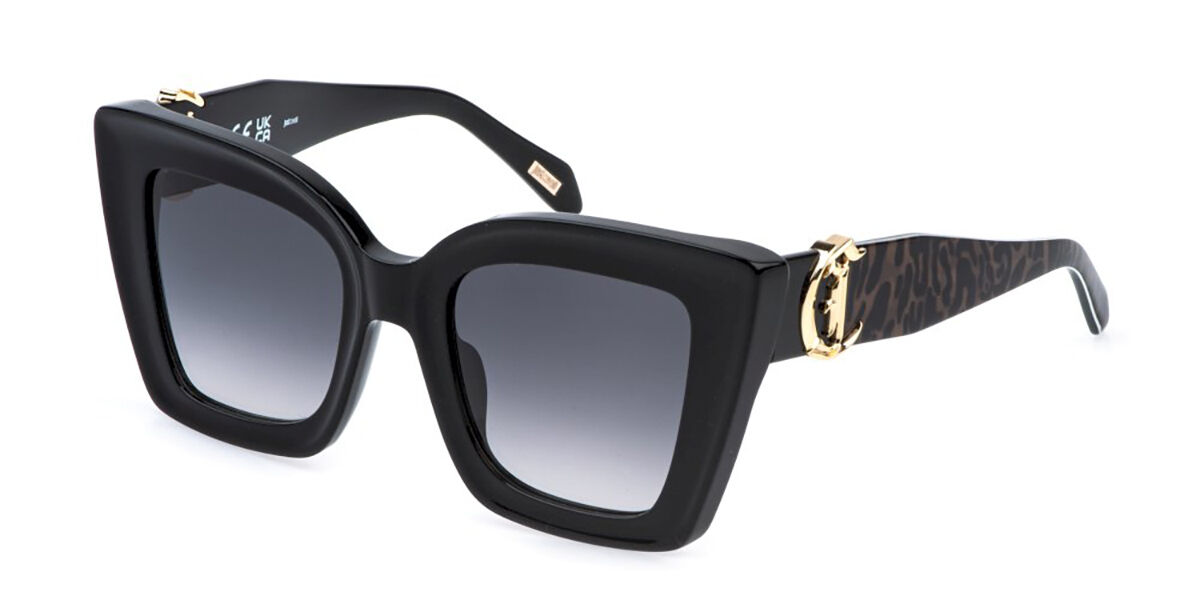 Just Cavalli SJC142V 700Y, Black frame, Smoke Gradient lenses