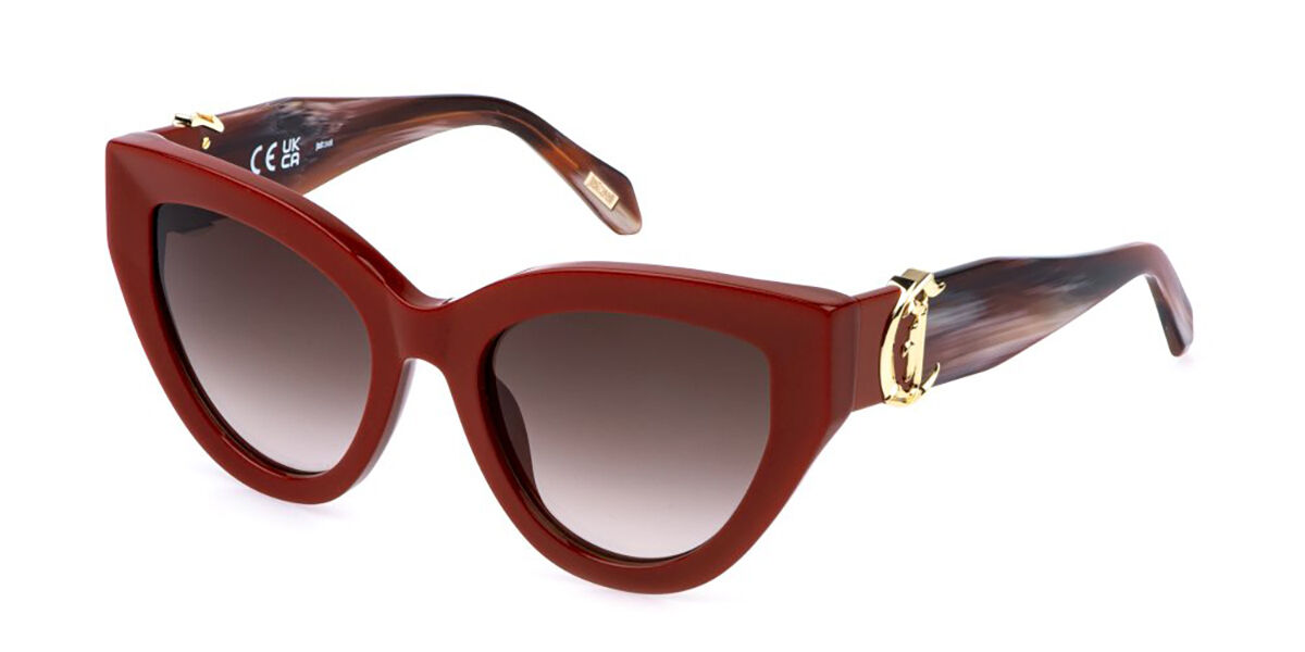 Just Cavalli SJC143V 09LB, Red frame, Brown Gradient Brown lenses
