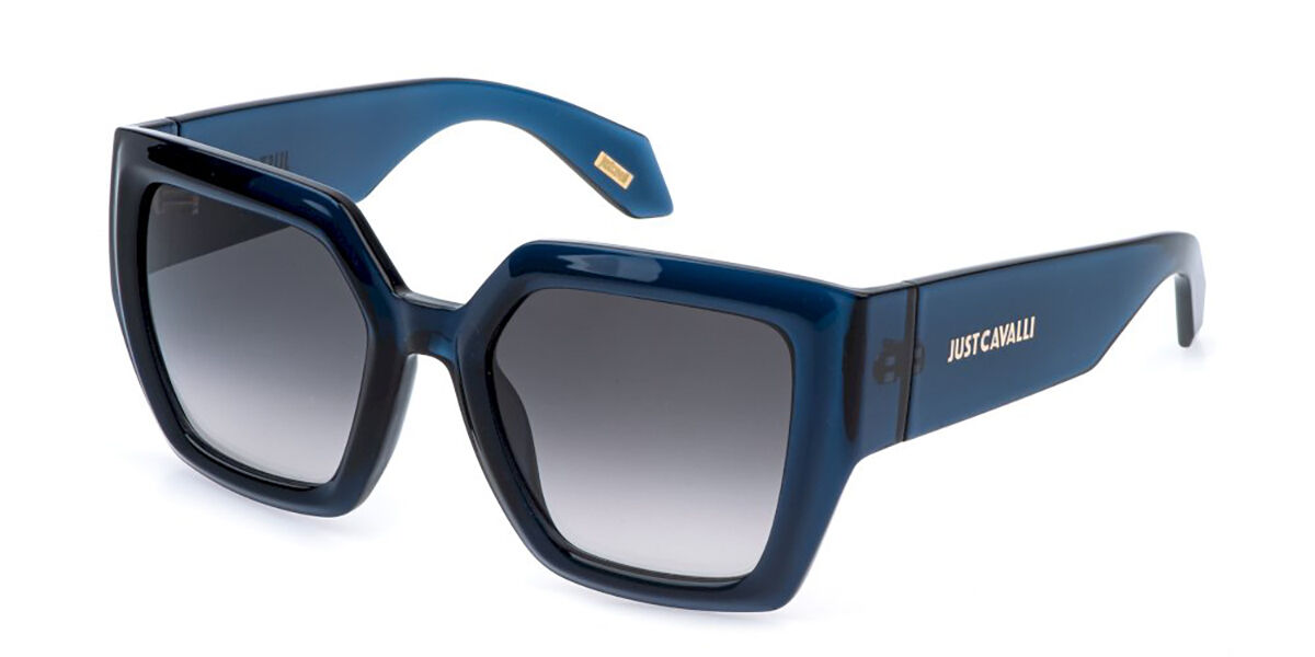 Just Cavalli SJC149 07FK, Blue frame, Smoke Gradient lenses