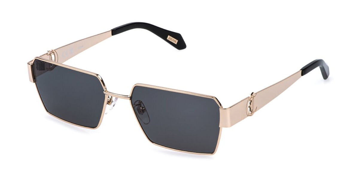 Just Cavalli SJC153 0300, Gold frame, Smoke Grey lenses