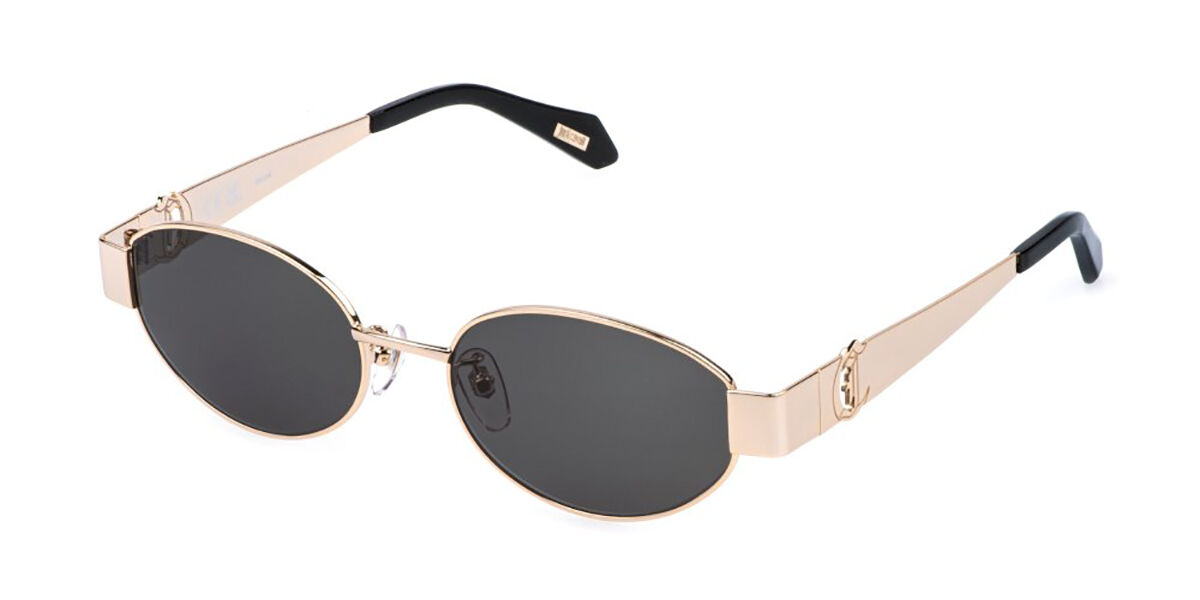 Just Cavalli SJC152 0300, Gold frame, Grey/Green lenses