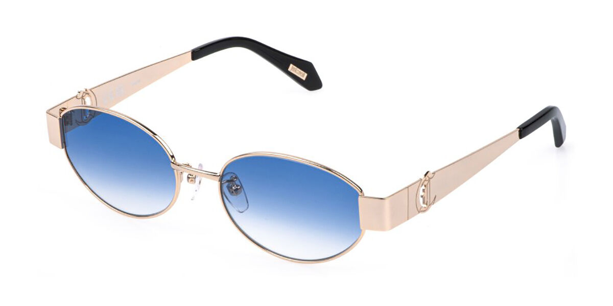 Just Cavalli SJC152 300B, Gold frame, Gradient Blue lenses