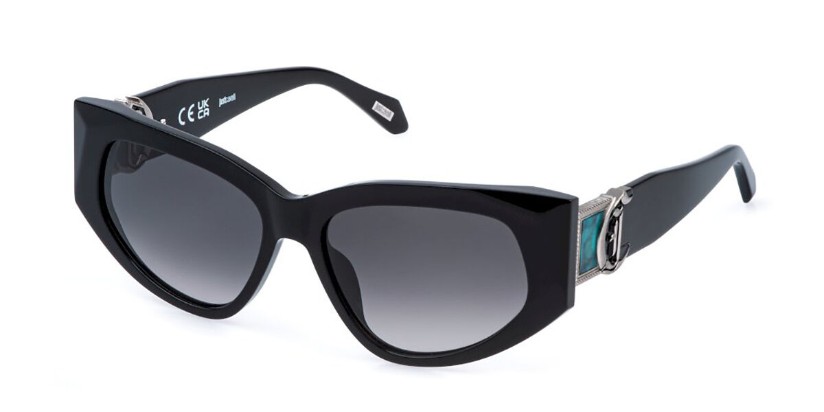 Just Cavalli SJC169V 700Y, Black frame, Gradient Smoke Grey lenses