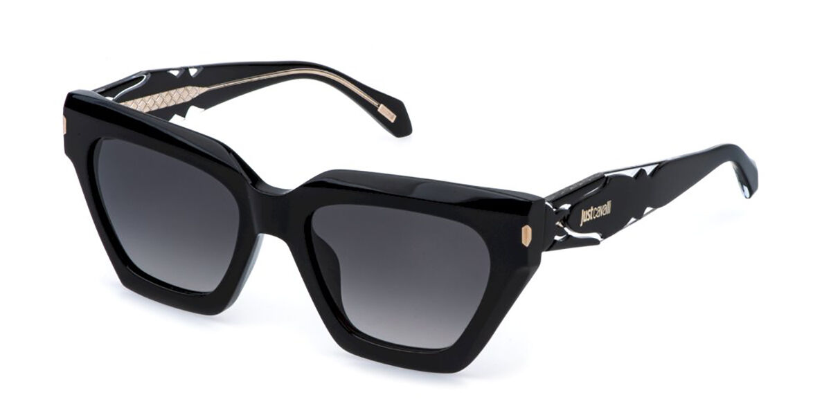 Just Cavalli SJC171 0700, Black frame, Gradient Smoke Grey lenses