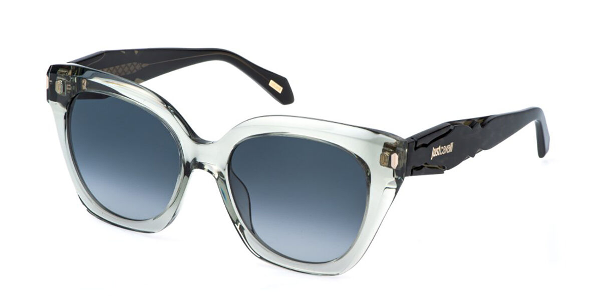 Just Cavalli SJC172 09RM, Green frame, Smoke Gradient Smoke Grey lenses