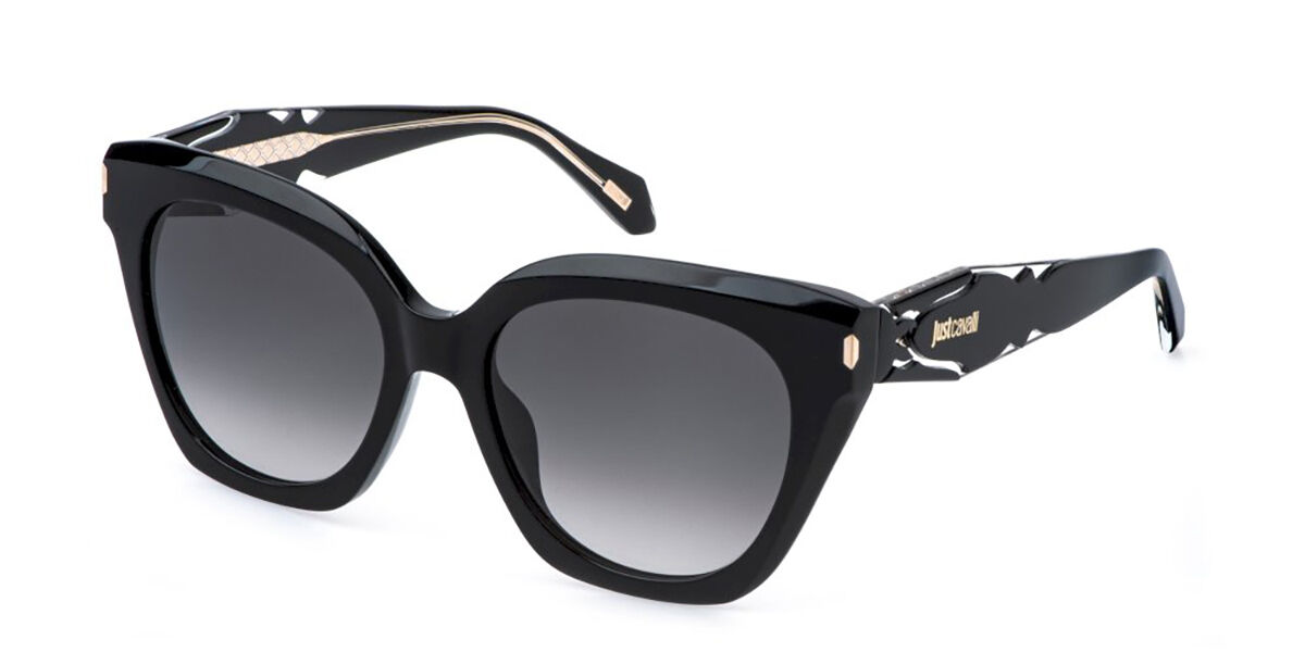 Just Cavalli SJC172 0700, Black frame, Smoke Gradient Grey lenses
