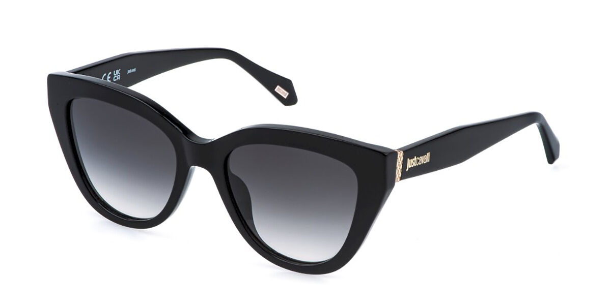Just Cavalli SJC173 0700, Black frame, Gradient Smoke Grey lenses