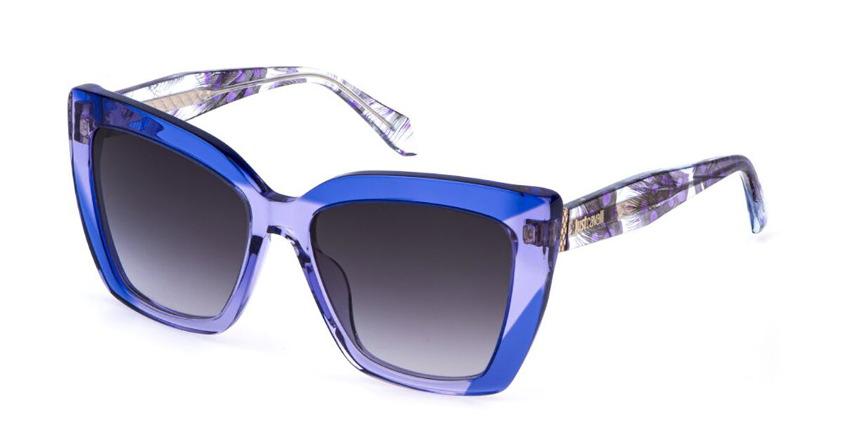 Just Cavalli SJC174V 06LA, Purple frame, Smoke Gradient Smoke Grey lenses