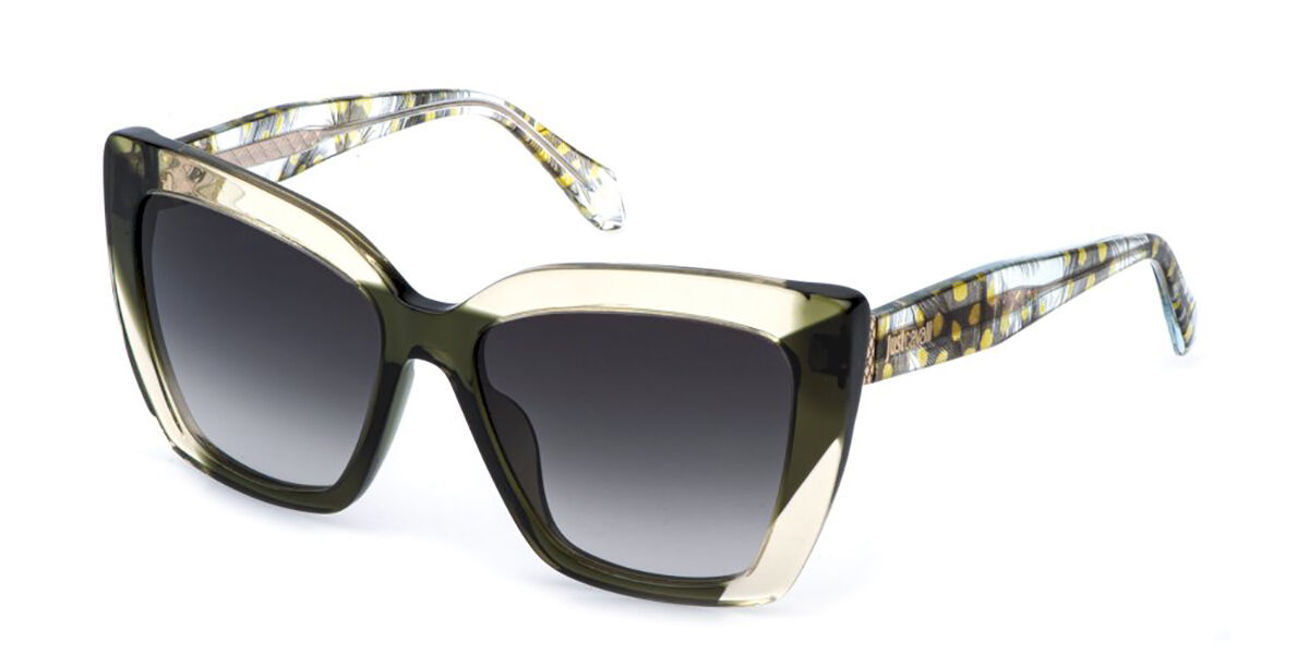 Just Cavalli SJC174V 0846, Yellow frame, Smoke Gradient Smoke Grey lenses