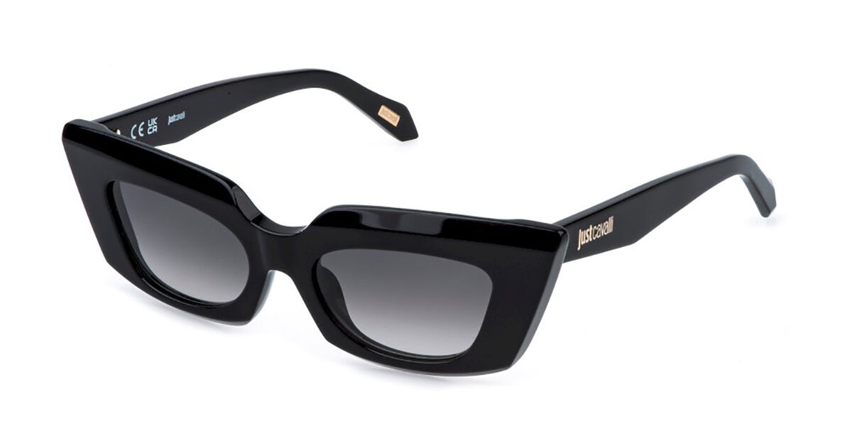 Just Cavalli SJC176 0700, Black frame, Gradient Smoke Grey lenses