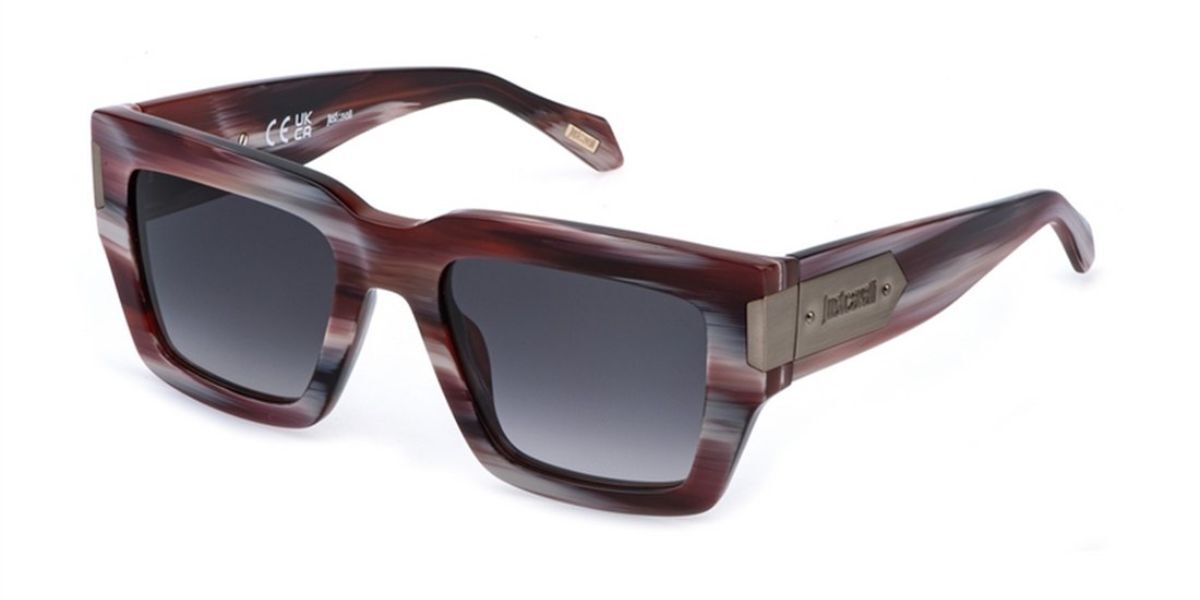 Just Cavalli SJC177 0ARS, Red frame, Smoke Grey Gradient lenses