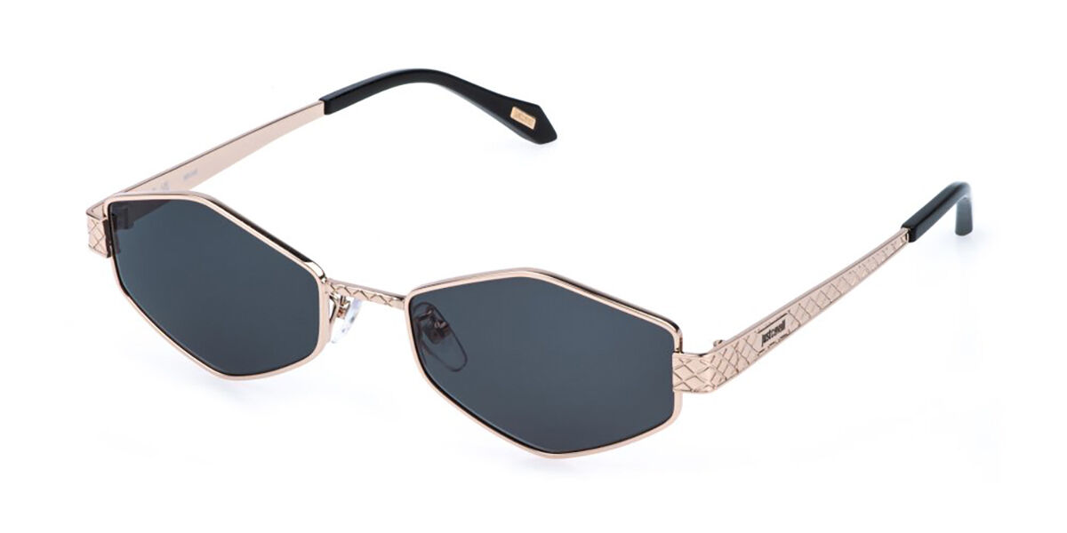 Just Cavalli SJC180 0300, Gold frame, Smoke Grey lenses