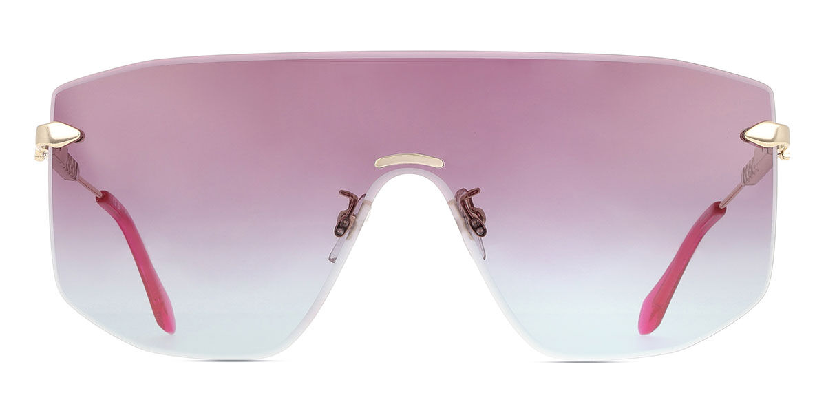 Just Cavalli SJC111 300Y, Gold frame, Gradient Violet/Blue lenses