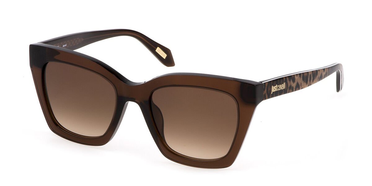 Just Cavalli SJC024 0AAK, Brown frame, Brown lenses