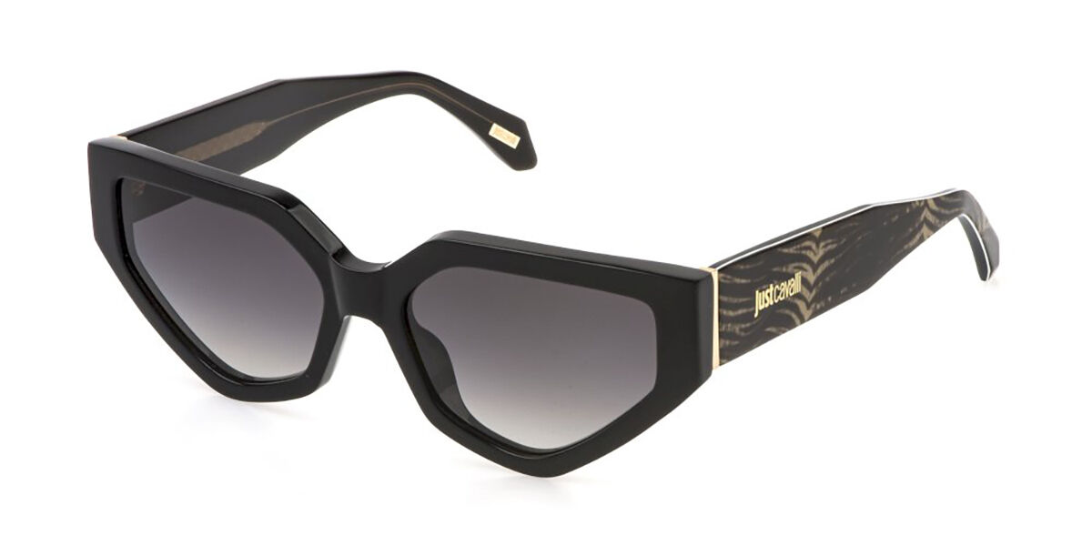 Just Cavalli SJC196V 700Y, Black frame, Smoke Gradient lenses