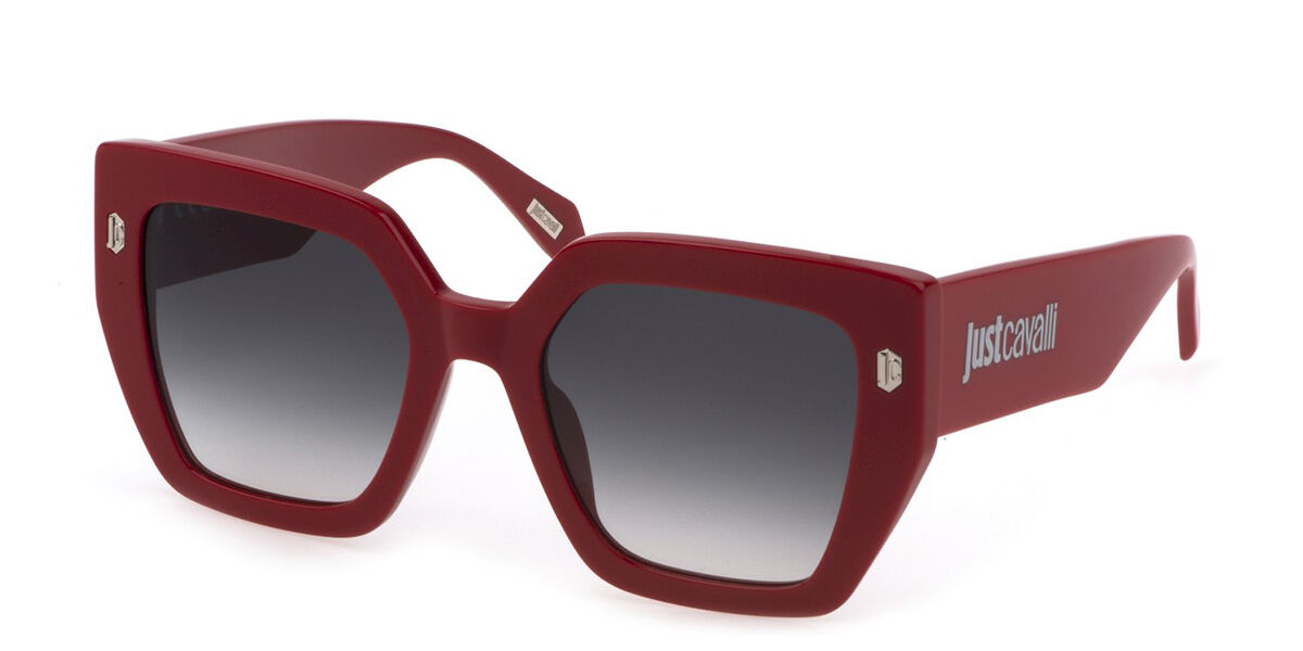 Just Cavalli SJC021 02GH, Red frame, Grey lenses