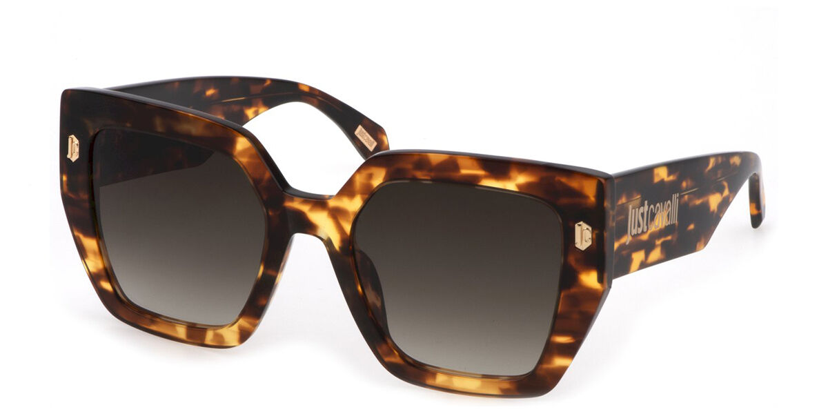 Just Cavalli SJC021 0743, Tortoiseshell frame, Brown lenses